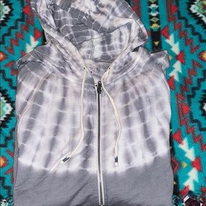 Gray Sonoma full zip tie dye hoodie 3X